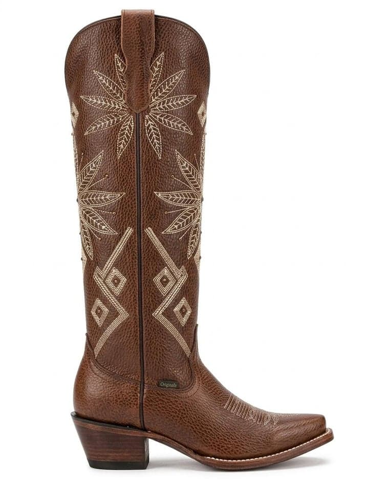Bota Floter Color Miel Tubo Alto