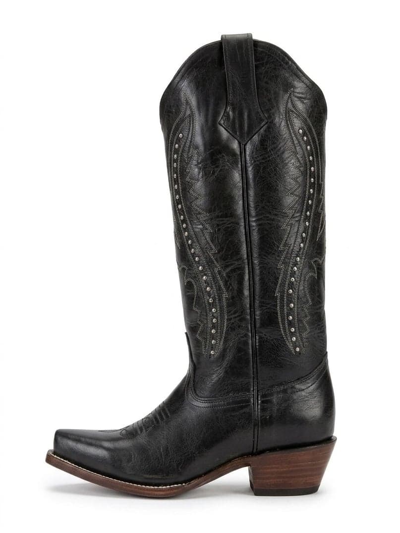 Bota Res Color Negro Tubo Alto