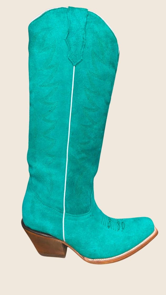 Bota Verde Aqua Ciper Blanco