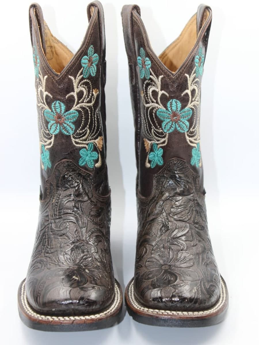 Bota Vaquera Niña Turquesa