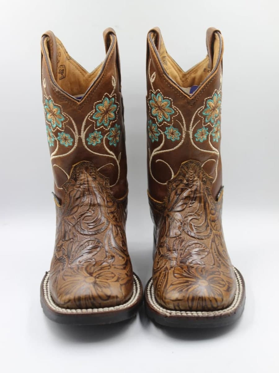 Bota Vaquera Niña Miel Floral