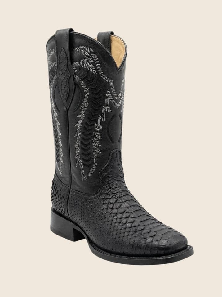 Bota Piton Negro Mate