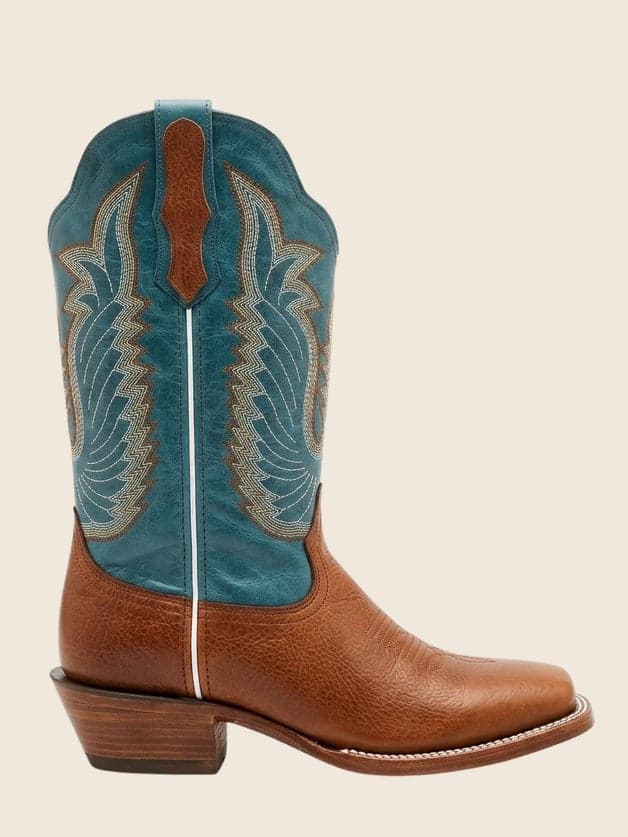 Bota De Res Flotter Color Miel Tacon Semi Cubano